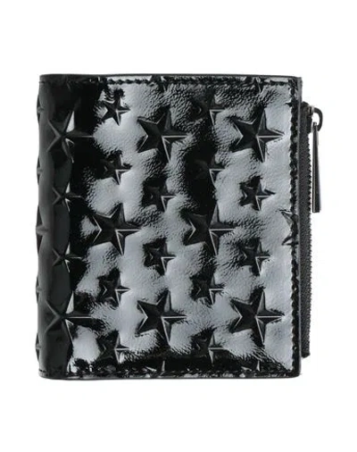 Jimmy Choo Woman Wallet Black Size - Leather
