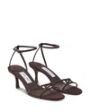 Jimmy Choo Women's 1998 Leo 65 High Heel Sandals In Brown