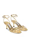 Jimmy Choo Women's 1998 Leo 65 High Heel Sandals In Gold