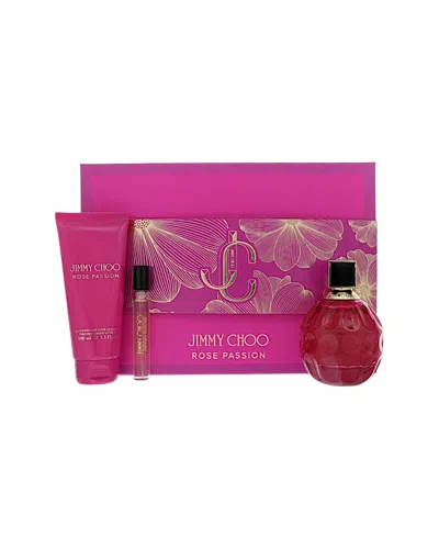 Jimmy Choo Women's 3pc Rose Passion Gift Set In Transparent