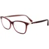 Jimmy Choo Women's 53 Mm Eyeglasses In Transparent