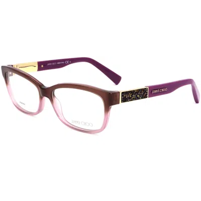 Jimmy Choo Women's 53mm Shaded Brown Pink Opticals In Purple