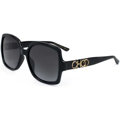 Jimmy Choo Women's 55 Mm Grey Sunglasses In Black