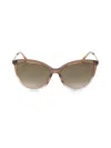Jimmy Choo Women's 56mm Cat-eye Sunglasses In Gold