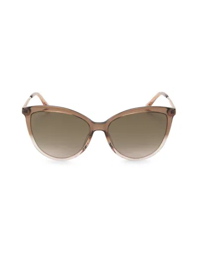 Jimmy Choo Women's 56mm Cat-eye Sunglasses In Gold