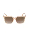 Jimmy Choo Women's Totta 56mm Square Sunglasses In Beige