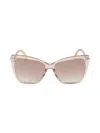 Jimmy Choo Women's 57mm Cat-eye Sunglasses In Gold
