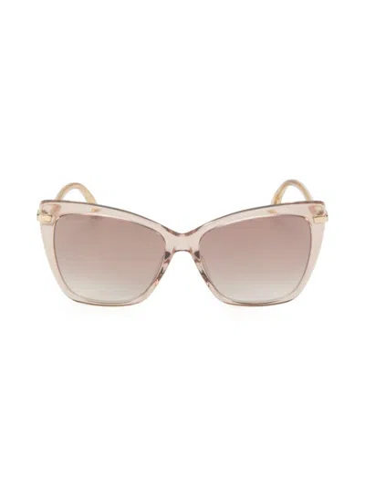 Jimmy Choo Women's 57mm Cat-eye Sunglasses In Gold