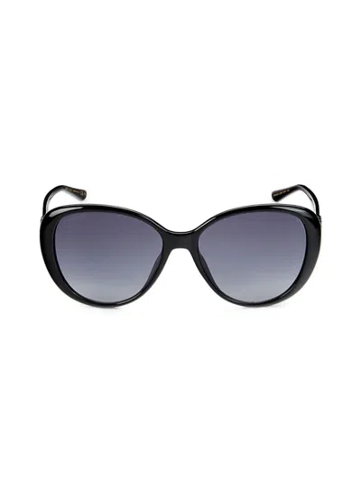 Jimmy Choo Women's 57mm Oval Sunglasses In Black