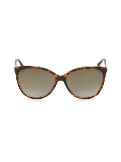 Jimmy Choo Women's 58mm Cat-eye Sunglasses In Burgundy