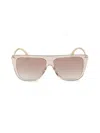 Jimmy Choo Women's 58mm Oval Sunglasses In Gold