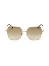 Jimmy Choo Women's 59mm Geometric Sunglasses In Gold