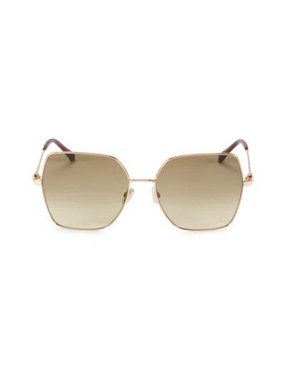 Jimmy Choo Women's 59mm Geometric Sunglasses In Gold