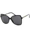 Jimmy Choo Women's 59mm Sunglasses In Black