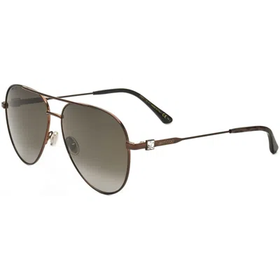 Jimmy Choo Women's 60 Mm Green Sunglasses In Gold