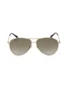 Jimmy Choo Women's 60mm Aviator Sunglasses In Gold