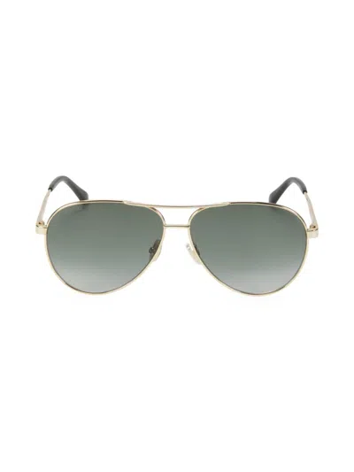 Jimmy Choo Women's 60mm Aviator Sunglasses In Gold