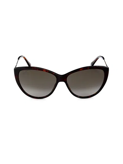 Jimmy Choo Women's 60mm Cat Eye Sunglasses In Brown