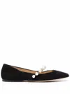 Jimmy Choo Women Ade Flat Suede Ballets