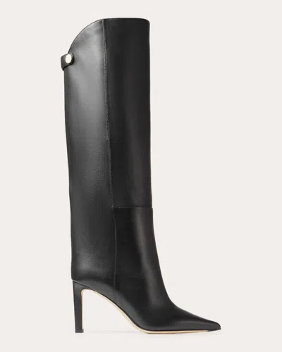 JIMMY CHOO WOMEN'S ALIZZE 85 LEATHER KNEE-HIGH BOOT