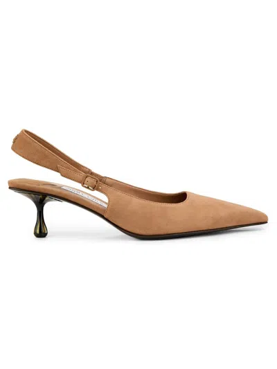 Jimmy Choo Women's Amel 50mm Suede Slingback Pumps In Brown