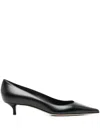 Jimmy Choo 50mm Amelia Pointed-toe Kitten-heel Pumps