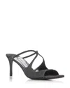 Jimmy Choo Anise Embellished Slip-on Sandals In Cosmo