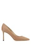 Jimmy Choo Light Pink Pointed Pumps In Patent Leather Woman