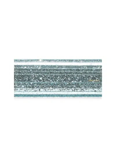 Jimmy Choo Women Aqua Green Sweetie Clutch