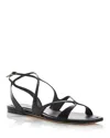 Jimmy Choo Ayla Flat Sandals In Black