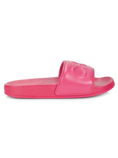 Jimmy Choo Women's Azar Leather Pool Slides