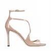 Jimmy Choo Women's Azia 95 Leather Sandals In Ballet Pink In Neutral