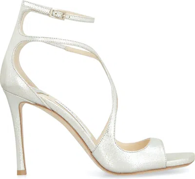 Jimmy Choo Women's Azia 95 Sandals In Metallic