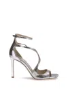 Jimmy Choo Gold Sandals Women In Metallic