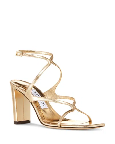Jimmy Choo Women's Azie 85 High Heel Sandals In Gold
