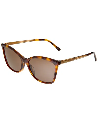 Jimmy Choo Women's Ba-g-s 56mm  Sunglasses In Brown