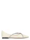 Jimmy Choo Embellished Strap Patent Finish Pointed Toe