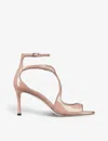 Jimmy Choo Azia 75mm Patent-leather Sandals In Ballet Pink