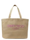 Jimmy Choo Rectangular Woven Texture Tote Bag Dual Handles