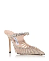 Jimmy Choo Women's Bing 100 Embellished High Heel Mules In Macaron Mix