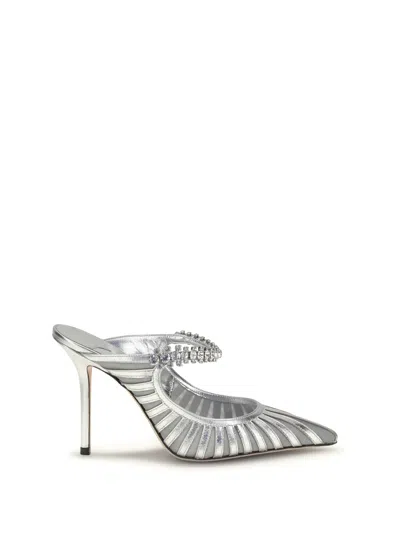 Jimmy Choo Women Bing 100 Sabot In Silver