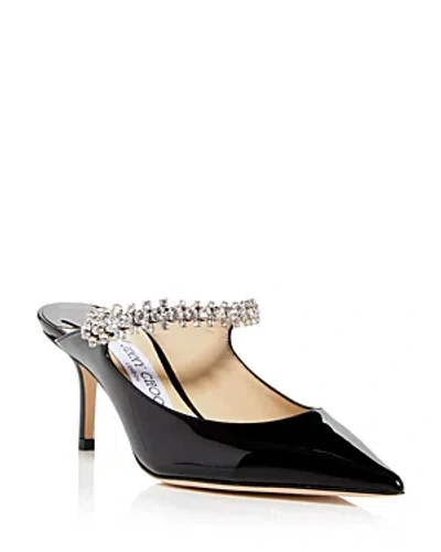 JIMMY CHOO WOMEN'S BING 65 EMBELLISHED HIGH HEEL MULES