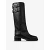 Jimmy Choo Brooklyn 50 Leather Knee-high Boots In Black