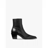 Jimmy Choo Black Leather Boots In Black