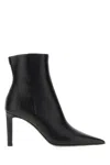 Jimmy Choo Women Black Leather Frankie 85 Ankle Boots In Black