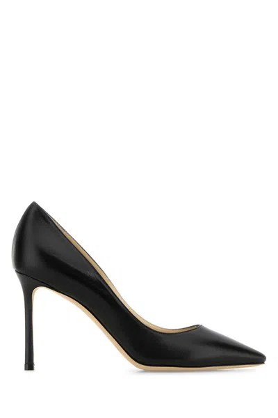 Jimmy Choo Nappa Leather Romy 85 Pumps In Black