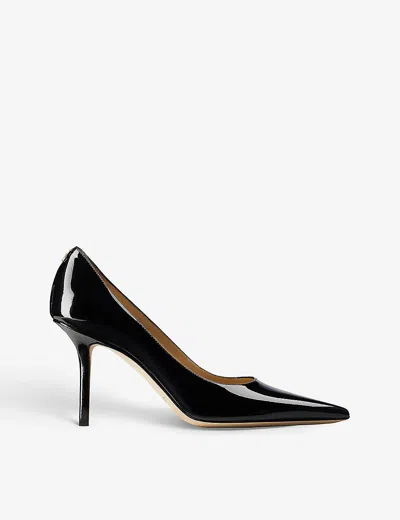 Jimmy Choo Womens Love 85 Patent-leather Pumps Blac In Black