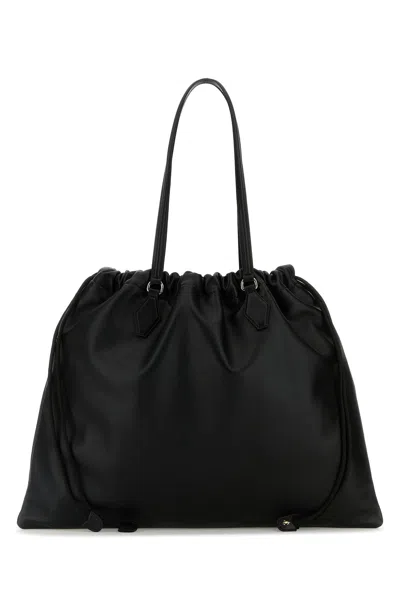 Jimmy Choo Women Black Nappa Leather Shopping Bag