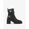 Jimmy Choo Noemi 80 Leather Biker Boots In Black