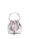 Jimmy Choo Bon Bon Tzz In Metallic Leather